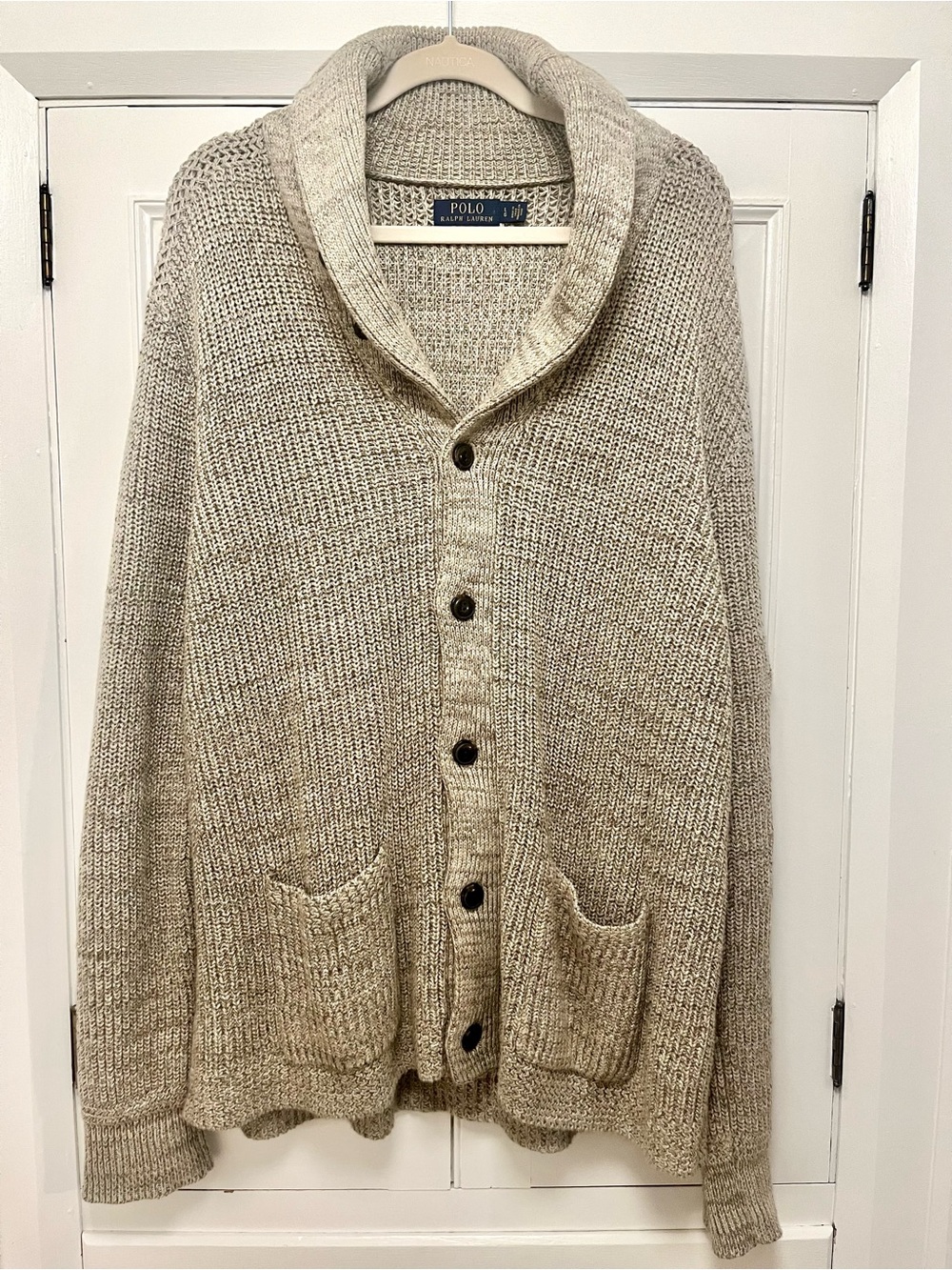 Polo Ralph Lauren 100% Cotton Shawl Collar Cardigan, Men’s Large